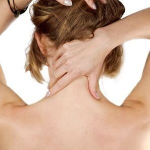 Neck pain caused by cervical osteochondrosis